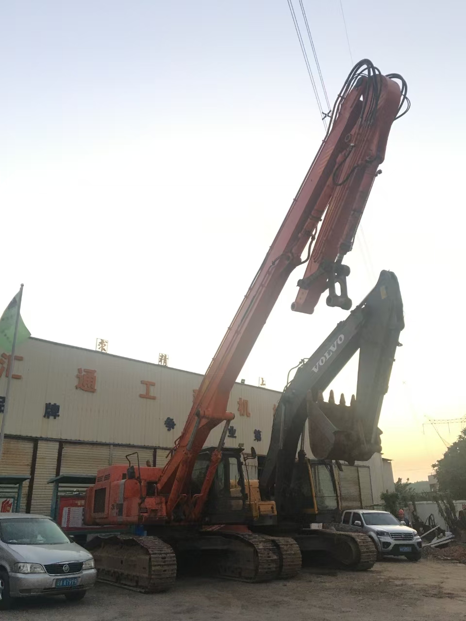 挖掘機(jī)打樁臂、打樁臂、打樁錘、挖掘機(jī)打樁臂廠家